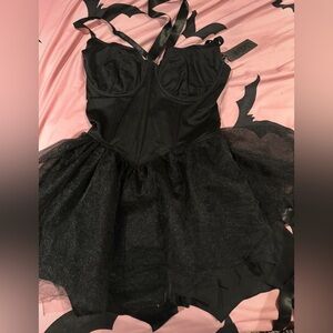Dolls kill NWT bat wing mini dress L